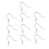 Maxbell 10pcs 925 Sterling Silver Ear Wire Earwire Ball French Hook Findings 20x19mm