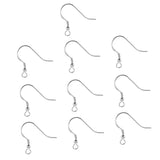 Maxbell 10pcs 925 Sterling Silver Ear Wire Earwire Ball French Hook Findings 20x19mm