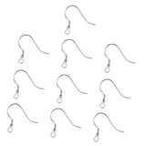 Maxbell 10pcs 925 Sterling Silver Ear Wire Earwire Ball French Hook Findings 20x19mm