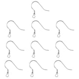 Maxbell 10pcs 925 Sterling Silver Ear Wire Earwire Ball French Hook Findings 20x19mm