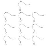 Maxbell 10pcs 925 Sterling Silver Ear Wire Earwire Ball French Hook Findings 14x13mm