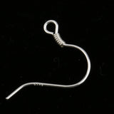 Maxbell 10pcs 925 Sterling Silver Ear Wire Earwire Ball French Hook Findings 14x13mm