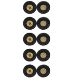 Maxbell 5 Sets Magnetic Buttons Clasp Snap For Sewing Craft Purse Bag Clothes Scrapbooking DIY Embellishments Black