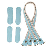 Maxbell Pack of 2PCS PU Leather Replacement Strap for Women Ladies Purse Handbag Accessories Sky Blue