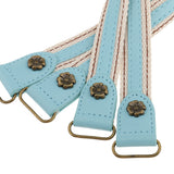 Maxbell Pack of 2PCS PU Leather Replacement Strap for Women Ladies Purse Handbag Accessories Sky Blue