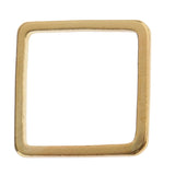 Maxbell Pack of 20PCS Novelty Brass Square Jewelry Necklace Bracelet Earrings Findings Craft Projects Making DIY Accs Gold