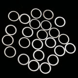 Maxbell Pack of 20PCS Brass Copper Circle For Jewelry Necklace Earrings Making Craft Projects DIY  Silver