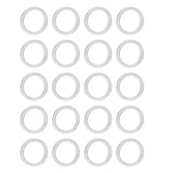 Maxbell Pack of 20PCS Brass Copper Circle For Jewelry Necklace Earrings Making Craft Projects DIY  Silver