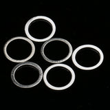 Maxbell Pack of 20PCS Brass Copper Circle For Jewelry Necklace Earrings Making Craft Projects DIY  Silver