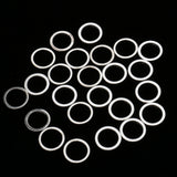 Maxbell Pack of 20PCS Brass Copper Circle For Jewelry Necklace Earrings Making Craft Projects DIY  Silver