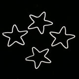 Maxbell Pack of 20PCS Alloy Star Shape Findings For Jewelry Necklace Earrings Making DIY Craft Supplies Silver