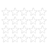 Maxbell Pack of 20PCS Alloy Star Shape Findings For Jewelry Necklace Earrings Making DIY Craft Supplies Silver