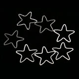 Maxbell Pack of 20PCS Alloy Star Shape Findings For Jewelry Necklace Earrings Making DIY Craft Supplies Silver