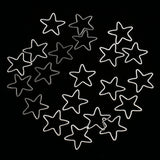 Maxbell Pack of 20PCS Alloy Star Shape Findings For Jewelry Necklace Earrings Making DIY Craft Supplies Silver