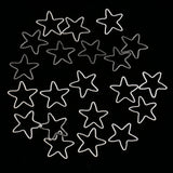 Maxbell Pack of 20PCS Alloy Star Shape Findings For Jewelry Necklace Earrings Making DIY Craft Supplies Silver