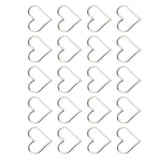 Maxbell Pack of 20PCS Love Heart Hollow Charms For Jewelry Necklace Bracelet Earrings Making DIY Accessories Sliver