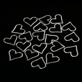 Maxbell Pack of 20PCS Love Heart Hollow Charms For Jewelry Necklace Bracelet Earrings Making DIY Accessories Sliver