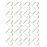 Maxbell Pack of 20PCS Love Heart Hollow Charms For Jewelry Necklace Bracelet Earrings Making DIY Accessories Sliver