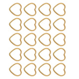 Maxbell Pack of 20PCS Alloy Heart Shape Findings Charms For Jewelry Bracelet Necklace Earrings Making Craft Gold