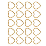 Maxbell Pack of 20PCS Alloy Heart Shape Findings Charms For Jewelry Bracelet Necklace Earrings Making Craft Gold