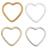 Maxbell Pack of 20PCS Alloy Heart Shape Findings Charms For Jewelry Bracelet Necklace Earrings Making Craft Gold