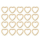 Maxbell Pack of 20PCS Alloy Heart Shape Findings Charms For Jewelry Bracelet Necklace Earrings Making Craft Gold