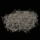 Maxbell Pack of 500PCS Eyepins Eye Pins Needles For Jewelry Necklace Earrings Making Craft DIY 32mm