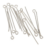 Maxbell Pack of 500PCS Eyepins Eye Pins Needles For Jewelry Necklace Earrings Making Craft DIY 32mm