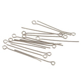 Maxbell Pack of 500PCS Eyepins Eye Pins Needles For Jewelry Necklace Earrings Making Craft DIY 32mm