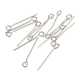 Maxbell Pack of 500PCS Eyepins Eye Pins Needles For Jewelry Necklace Earrings Making Craft DIY 20mm