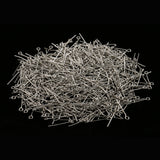 Maxbell Pack of 500PCS Eyepins Eye Pins Needles For Jewelry Necklace Earrings Making Craft DIY 20mm