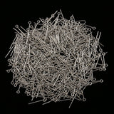 Maxbell Pack of 500PCS Eyepins Eye Pins Needles For Jewelry Necklace Earrings Making Craft DIY 20mm