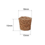 Maxbell 10pcs Tapered Corks Stoppers DIY Craft Art Model Building 18mm x 15mm x 15mm