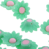 Maxbell Pack of 20PCS Polymer Clay Beads Flower Spacer Beads Jewelry Necklace Bracelet Making DIY Accessories Green