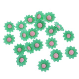 Maxbell Pack of 20PCS Polymer Clay Beads Flower Spacer Beads Jewelry Necklace Bracelet Making DIY Accessories Green