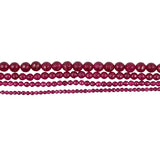 Maxbell Faceted Ruby Jade Round Gemstone Loose Beads Strand For Jewelry Bangle Bracelet Making 15 Inch/ Strand 8mm