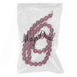 Maxbell Faceted Ruby Jade Round Gemstone Loose Beads Strand For Jewelry Bangle Bracelet Making 15 Inch/ Strand 8mm