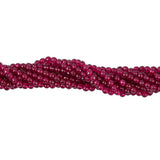 Maxbell Faceted Ruby Jade Round Gemstone Loose Beads Strand For Jewelry Bangle Bracelet Making 15 Inch/ Strand 6mm