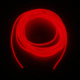 Maxbell 3 Mode Lights Luminescent Neon LED Lights Glow EL Wire String with Controller for Car Decor Party Decor Camping Lights 5 Meters Red