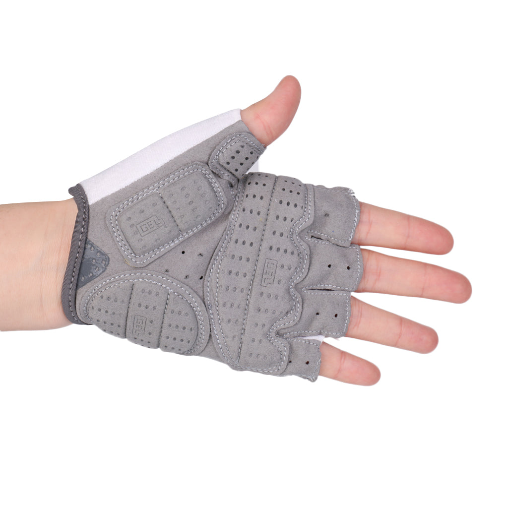 Maxbell Sweat Wiping Breathable Anti-slip Shockproof Mountain Bike Cycling Sportswear Half Finger Gloves Pair XL