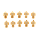 Maxbell Pack of 10  3D Printer Extruder Brass Nozzle Print Head For Mk8 Parts 0.2mm