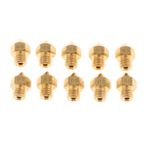 Maxbell 10Piece 3D Printer Extruder Brass Nozzle Print Head For Mk8 Makerbot  0.5mm