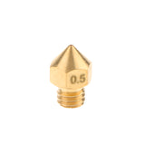 Maxbell 10Piece 3D Printer Extruder Brass Nozzle Print Head For Mk8 Makerbot  0.5mm