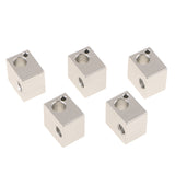 Maxbell 10PCS DIY Heater Block Hot End M6 Nozzle For MK8 RepRap 3D Printer DIY 16x16x12mm MK8