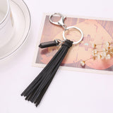 Maxbell Fashionable Tassel Charms Key Charm Pendant Keychain Keyring Keyfob Phone Handbag Car Hanging Decoration Ornaments Gift Black