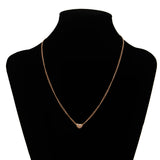 Maxbell Love Heart Pendant Necklace Present Gift Jewelry - Gold