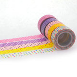 Maxbell 10pcs 10m Colorful Dot Tape DIY Adhesive Paper Sticker 1.5cm