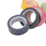 Maxbell 10pcs 10m Colorful Dot Tape DIY Adhesive Paper Sticker 1.5cm