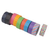 Maxbell 10pcs 10m Colorful Dot Tape DIY Adhesive Paper Sticker 1.5cm