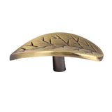 Maxbell Vintage Bronze Leaf Shaped Cabinet Wardrobe Door Drawer Bin Handle Pull Knob